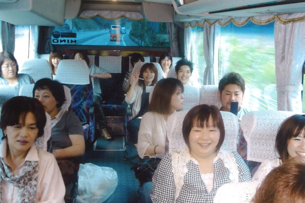 バス内の写真